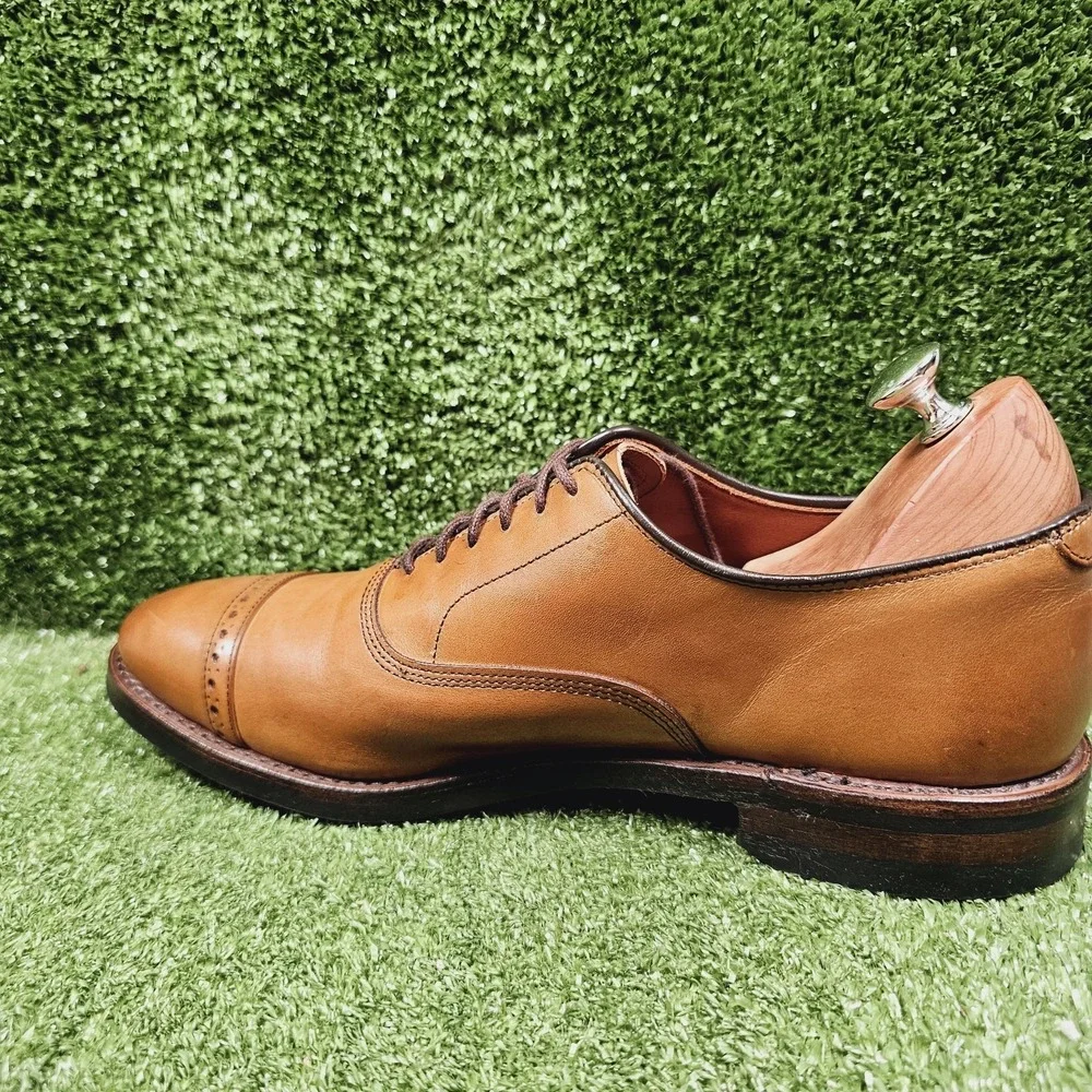 Allen Edmonds Dainite Fifth Avenue Walnut Brown Cap-Toe Dress Shoes Mens‎ 10.5 D